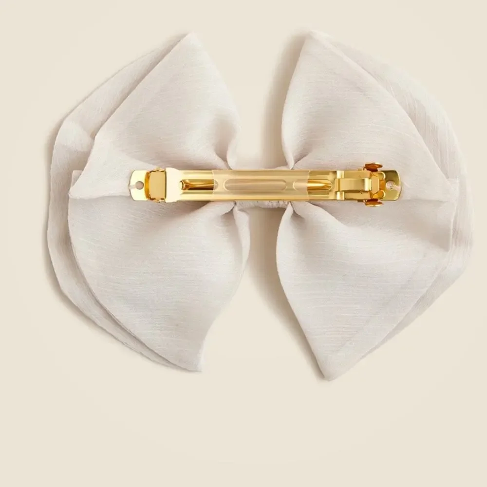 J. Crew Nautical charm bow hair clip barrette